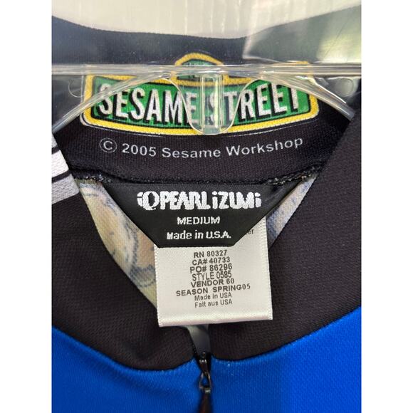 Vintage Pearl Izumi Cookie Monster Bike Hype Street 2005 Sesame Street Jersey M - Picture 5 of 7